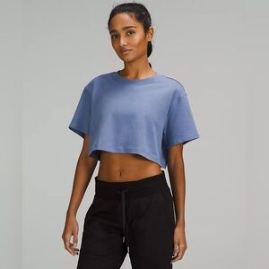Lululemon All Yours Cropped T-shirt in “Water Drop”